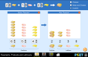 Screenshot of the simulation Reactants, Products and Leftovers